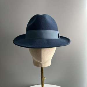 Sombrero Fedora Trilby de Fieltro de Lana Australiana 100% para Hombre, Talla Grande, Color Negro, Estilo Elegante, Listo para Enviar - Product Image 6