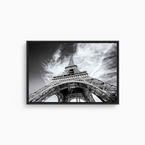 Printed Canvas: Eiffel Tower Artwork - Paris Landscape Decor,<b>BLACK</b> <b>FRAMED</b> CANVAS - Product Image 2