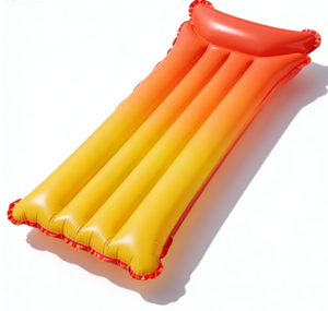 Matelas Gonflable Portable en PVC Thème Arc-en-ciel, Écologique, pour Plage, <span class=keywords><strong>Piscine</strong></span>, Mer et Divertissement Aquatique - Product Image 2