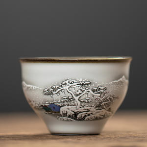 Luna Ru ware <span class=keywords><strong>Campana</strong></span> Tazza di Kung Fu Tazza di Tè maestro Tazza Singola gracked smalto tazza da tè tazza di ceramica - Product Image 6