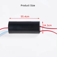 Générateur haute tension pour gants à choc électrique DC 3V-6V 400kV 400000V Module d'alimentation à augmentation de tension Forme de bobine Plastique 50Hz/60Hz