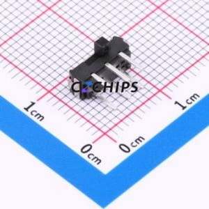 HX MSK-22D18G2 051 Slide Switch Through hole Component (THT) Switch Double Pole Double Throw Rectangle Pin Header PC Pin 100mA - Product Image 2