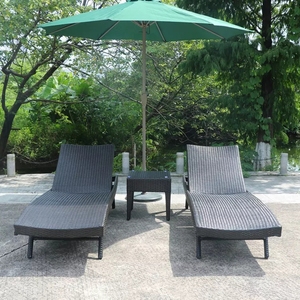 Blanc en plastique aluminium osier rotin canapé <span class=keywords><strong>banc</strong></span> chaise longue <span class=keywords><strong>piscine</strong></span> soleil chaises de salon - Product Image 4