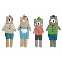 Aimant de réfrigérateur en PVC souple avec motif d'ours de dessin animé mignon, décoration domestique, autocollant pour réfrigérateur, crochet pour suspendre des ustensiles de cuisine