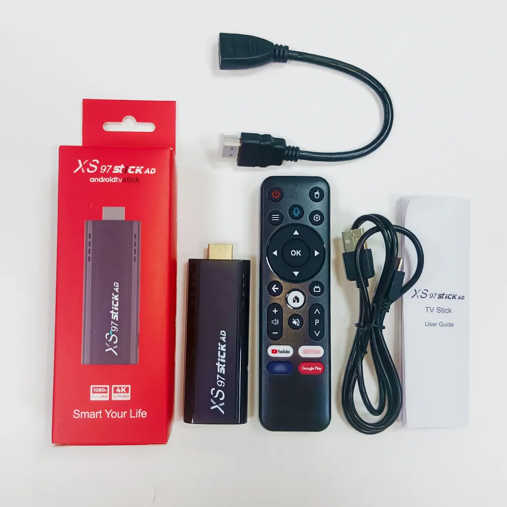 Xs97 stick ad Android TVStick H313 4K UHD dual wifi Android 10 Smart Stick 2 + 16gb Android TV stick