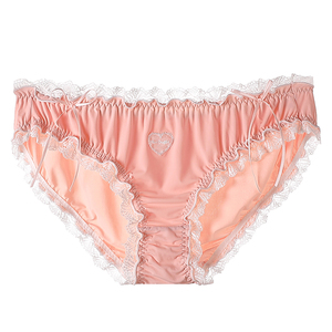 Bragas de mujer de encaje de tiro bajo estilo Lolita de ensueño con dulce <span class=keywords><strong>Romance</strong></span> patrón sólido tejido Bikini arco Decoración <span class=keywords><strong>Ropa</strong></span> <span class=keywords><strong>interior</strong></span> - Product Image 4