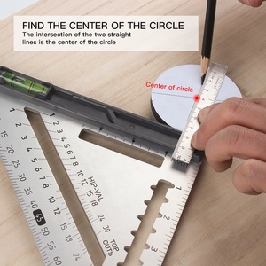 Tam giác Cai Trị, đa chức năng có thể tháo rời 7 "hợp kim nhôm Tốc độ quy mô vuông công cụ đo lường cho kỹ sư thợ mộc - Product Image 5