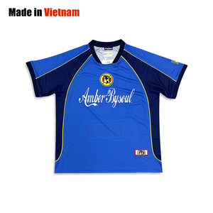 เสื้อฟุตบอลแบบซับลิเมชั่นสั่งทำพิเศษ ไซส์ใหญ่พิเศษ - โพลีเอสเตอร์ 100% 180 กรัม แขนสั้น ระบายอากาศ แห้งเร็ว สำหรับฤดูร้อน ป้องกันแบคทีเรีย เหมาะสำหรับเล่นกีฬา - Product Image 1