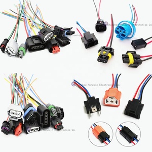 Tùy Chỉnh 2-Pin Tự Động Ánh Sáng Ổ Cắm Hệ Thống Dây Điện Khai Thác Cong Bóng Đèn Ổ Cắm Bím Tóc Cho Xe Đuôi Đèn & Headlights-H1 H11 H16 <span class=keywords><strong>H7</strong></span> Hb4 & H4 - Product Image 2