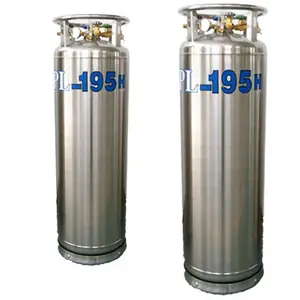 Cilindro de gás criogênico vertical do tanque Dewar do gás do oxigênio líquido 195L 1.4MPa para o uso da indústria