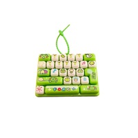 Clavier mécanique 26 touches pour un plaisir sans fin, jouet anti-stress, porte-clés, petit cadeau, animal en plastique, pressoir de doigt pour journal intime