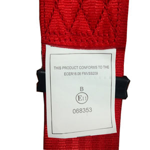 Vente chaude ceinture de sécurité 4 points Racing harnais de sécurité avec sangles rétracteurs pour siège de course rouge - Product Image 5