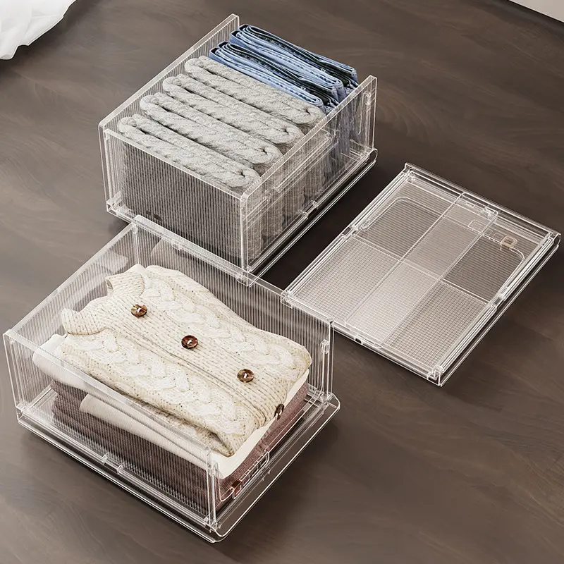 Лидер продаж, современный складной ящик для хранения, пластиковая прозрачная коробка для хранения игрушек, Сортировочная коробка для хранения книг