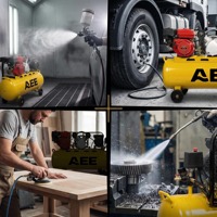 Industrial Compresor De Aire 50 Litros Car Portable Gasoline Pump Engine Electric air Compressor Machine for Car Tires
