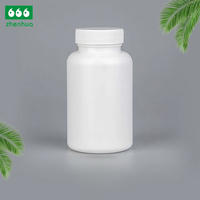 Conteneur personnalisé à faible coût pour animaux de compagnie avec une capacité de 175 ml contenant des capsules de vitamines et des pilules emballées dans une bouteille en plastique