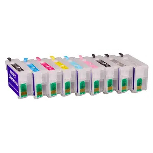 Supercolor 9 Colors T1571 - T1579 For Epson T1571 Cartridge For Epson R3000 80ML Empty Refillable Ink Cartridge With Chip