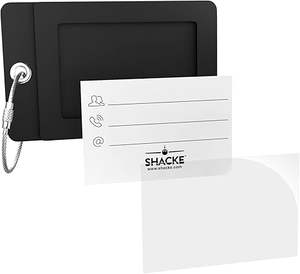 Accessoires de voyage Valise Nom Étiquettes Titulaire Noir Vert Orange Shacke InitialFully Pliable Boucle En Acier Inoxydable Étiquette De <span class=keywords><strong>Bagage</strong></span> - Product Image 4