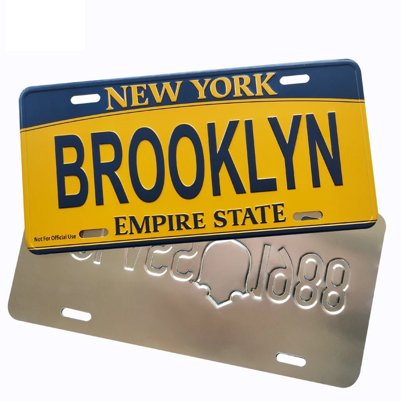 Индивидуальный дизайн CQB 241, красочный металлический автомобильный номерной знак для внедорожника