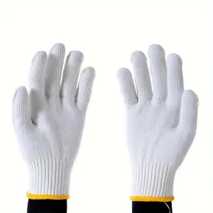 China Wholesale Knitted Hand White Inspection Cotton Work Safety Glove For DIY