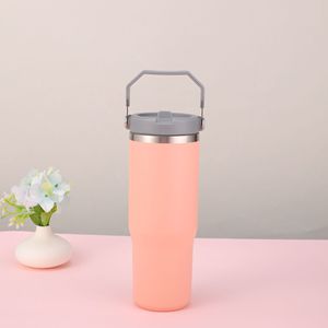 30oz Stainless Steel Eco-Friendly Leak-Proof BPA Free Vacuum Insulated Thermal Mug Handle Office Camping Party Gift <b>Cup</b> - Product Image 4