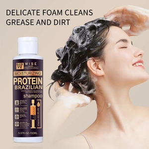 Wiseking Brazilian Protein <strong>Shampoo</strong> 150ml Contain Argan Oil <strong>with</strong> Collagen Deep Repairing Anti-Breakage <strong>Moisturizing</strong> Hair <strong>Shampoo</strong> - Product Image 4