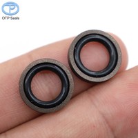 Joints de piston haute pression SPGO SPGW pour cylindres hydrauliques d'excavatrice, bague de glissement résistante à l'usure en PTFE avec joint torique NBR 14x1x2.3mm