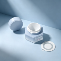 Nouveaux pots de gel de construction hexagonaux couleur dégradée 5g 15g 30g, pots vides pour gel UV, pots cosmétiques en plastique personnalisés OEM/ODM