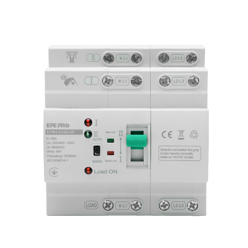 Household Daily Use Automatic Transfer Switch Integrated Circuit ATS Controller PC/CB Changeover Switch 50-60Hz 16A 32A 63A