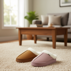 Texlina – pantoufles d'hiver chaudes et antidérapantes pour femmes, en EVA souple, à bout fermé, couleur unie, lot de 12 paires - Product Image 2