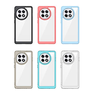 Funda de teléfono de acrílico duro transparente con marco colorido Lichicase para OnePlus Ace5 <span class=keywords><strong>5</strong></span> Pro, funda protectora - Product Image 1