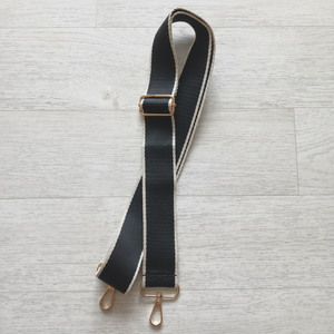 Tracolla trasversale nera con lunghezza regolabile per borsa larga parti e accessori speciali - Product Image 1