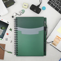 Carnet à spirales personnalisé avec logo et stylo, 70 feuilles, fournisseur de carnets à spirales en papier pierre, carnet à spirales pour cadeau promotionnel