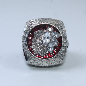 Anillo de Hip Rock del Campeonato de los Chicago Black Hawks <span class=keywords><strong>2013</strong></span>, Personalizado al por Mayor, con Siete Bolas, Unisex, Aleación de Plata 925, Chapado en Plata, con Cristal - Product Image 3