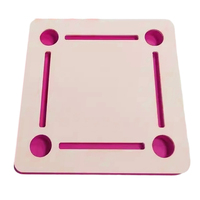 Table de Mahjong flottante bleu clair personnalisable, grande flottabilité, tapis de jeu de Mahjong en EVA imperméable avec support pour tuiles