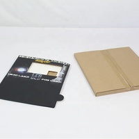Compteur de papier POP d'affichage de table en carton ondulé personnalisé avec lecteur vidéo LCD pour utilisation en magasin