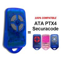 Duplicateur de télécommande de garage ATA PTX4, compatible avec ATA PTX-4 Securacode 433 MHz, télécommande à code tournant
