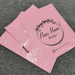 <span class=keywords><strong>Sac</strong></span> de courrier auto-adhésif, personnalisé, imprimé rose, Poly pack vêtements, pour la livraison - Product Image 5