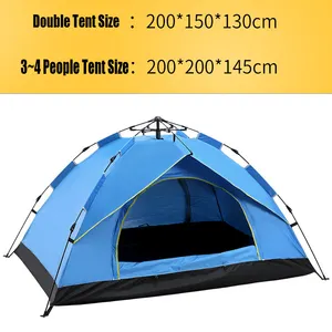 Family Camping Tent Suitable For 3-5 People Easy Instant Set Up Portable Backpacking Tents For Sun Shelter Travelling Hiking