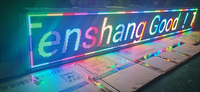 Livraison rapide sans quantité minimale de commande boutique panneau matriciel Led lumineux Frontlit lettres en cours d'exécution message texte magasin signe de lumière Led personnalisé