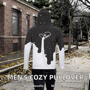 Nouvelle Arrivée – Sweat à Capuche Confortable pour Homme, Manches Longues, Épais, Écologique, Imperméable, pour l'Automne, Sport et Loisirs - Product Image 2