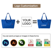 Sac fourre-tout en toile personnalisable avec codes couleur Pantone, multi-poches, fermeture éclair, impression sérigraphique, OEM pris en charge, MOQ 50