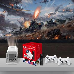 Proyector de juegos Android 11 P30MAX Consolas de videojuegos retro Dual <span class=keywords><strong>WIFI</strong></span> BT5.4 1280*720P Cine en casa Proyector portátil al aire libre - Product Image 6