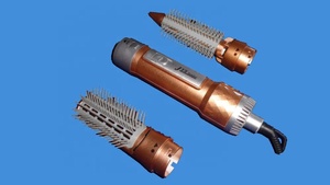 CE GS CB aprobado 1000W aire caliente cepillo de pelo plancha de pelo con dos interchangeabkle estilo archivos adjuntos - Product Image 2