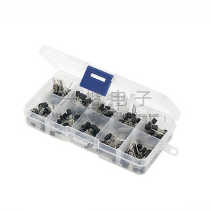 Transistor Bipolar TO-92 de Montaje a Circuito, 10 Tipos, 200 Piezas, Kit de Electrónica de Uso General - Product Image 2