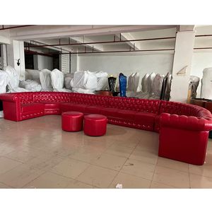 Juego de sofá de cuero Pu personalizado de fábrica, cómodo y suave, de lujo, para Bar, club nocturno, KTV, juego de sofá discoteca - Product Image 1