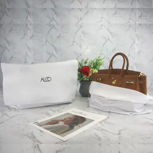 Bolsa para envelope para bolsas, embalagem em atacado personalizada de luxo feita de algodão para poeira e joias, com logotipo