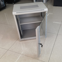 Armoire serveur murale en acier laminé à froid de 19 pouces 12U, économiseur d'espace, rack réseau