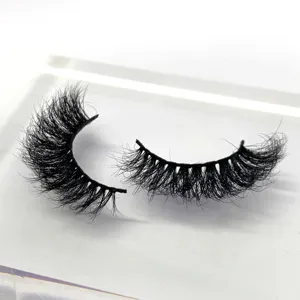 eyelashes wholesale fluffy full strip mink lashes black cotton band false eyelash