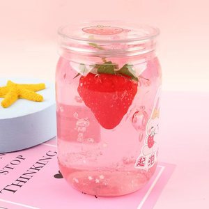 CHENXI Vente Directe Slime Gelée DIY 300ml Ultra Doux Non Toxique Anti-Stress Parfum Fraise, avec Breloques Mangue Pomme - Product Image 6