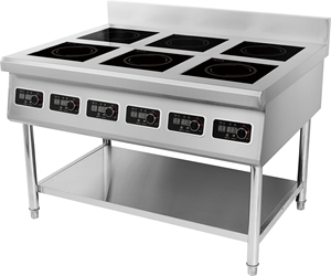 Équipement de cuisine commerciale, cuisinière à induction à 6 brûleurs haute puissance 3500W/5000W, économie d'énergie, pour la restauration AM-TCD601 Commercial - Product Image 4